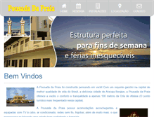 Tablet Screenshot of pousadadapraiaaracaju.com.br